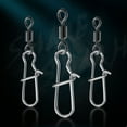 thumbnail image 5 of 10Pcs High Strength Balls Bearing Swivels Snap Fishhooks Lures Swivels Tackle, 5 of 16