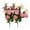 Pink, variant on Realistic Latex Bridal Bouquet Flowers for Wedding Home Garden Outdoor Hanging Planter Decorations 2PCS