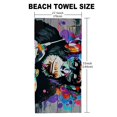 thumbnail image 5 of Orinice Graffiti Art Quick Dry Bath Towel 27.5x55in - High Absorbency Towel, Tropical Print, Compact Design 55x27.5in, 5 of 7