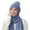 Blue, variant on Cadancy Knit Hats for Women with Scarf 2 Piece Set Winter Comfort Warm Pompom Baenies Hat Cute Trendy Outdoor Cold Weather Snow Caps
