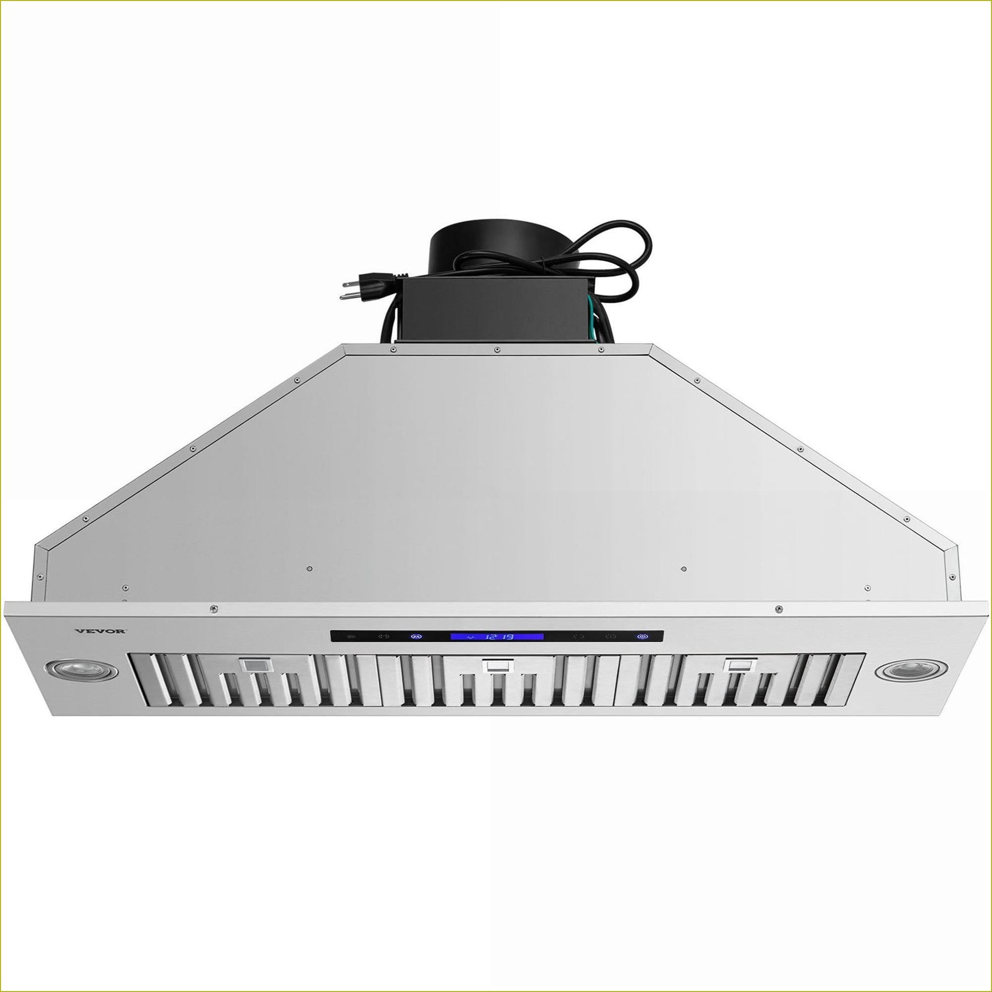 Tammesy 36 Inch Insert Built-in Range Hood, 900CFM 4-Speed Stainless Steel Kitchen Vent, Ducted/Ductless Convertible with Touch & Remote Control