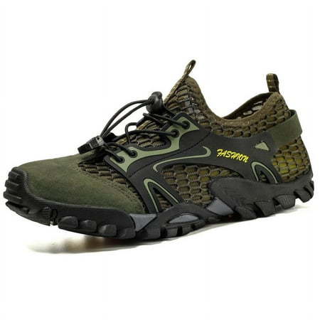 

Men s Hiking Breathable Lightweight Shoes Outdoor Quick Dry Mesh Walking Shoes Trekking Training Water Sneakers Size 6-12