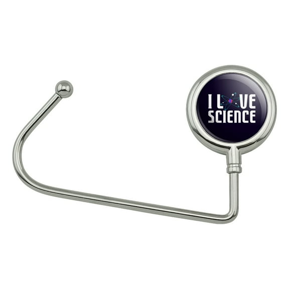 I Love Science Atom Purse Bag Hanger Holder Hook
