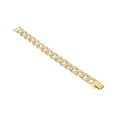 thumbnail image 3 of Pulsera Cubana Bling Bling Hip Hop BRI para hombres y mujeres oro, 3 of 10