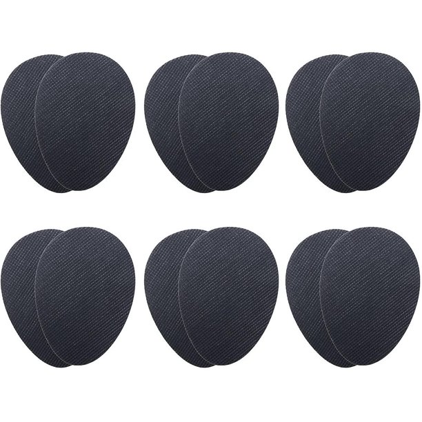 6 Pares De Plantillas Autoadhesivas Tacones Altos De Goma Antideslizante Almohadillas Para Zapatos Pegatinas Antideslizantes Empuñaduras Para Zapatos Para Hombres Y Mujeres (Negro). Afortunado Sencillez