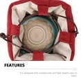 thumbnail image 4 of Monyance Tea Set Pouch Portable Chinese Gong Fu Tea Set Storage Bag Red(4.72X4.33X4.33Inches), 4 of 10