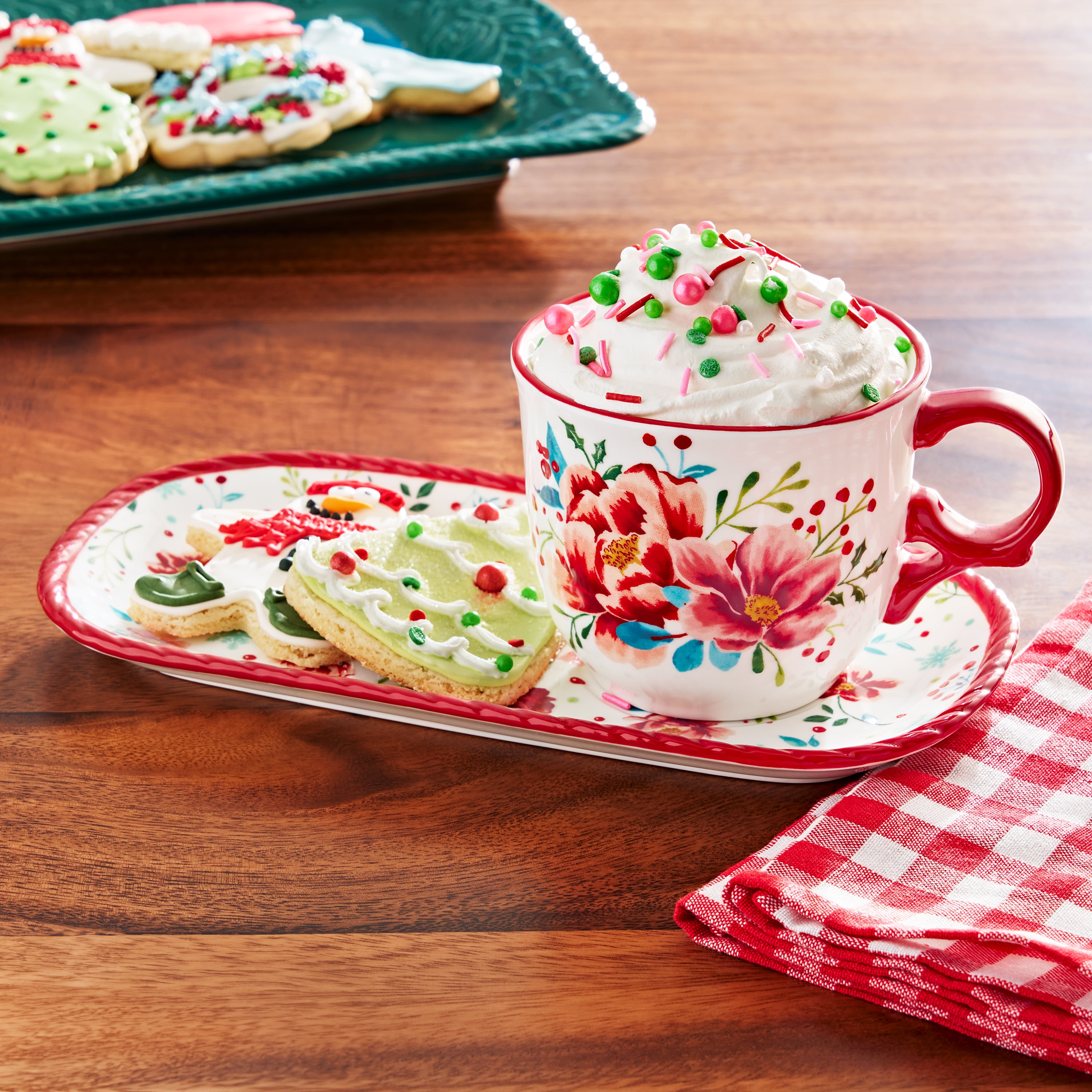 The Pioneer Woman Merry Meadow Stoneware Cookie Tray Set