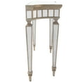 thumbnail image 6 of Butler Specialty Masterpiece Mirrored Demilune Console Table In Pewter, 6 of 9