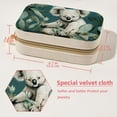 thumbnail image 5 of Koala Velvet Portable Decorative Box with Removable Compartment - Storage Box, Display Case, and Earring Holder - Ideal Gift, 5 of 7