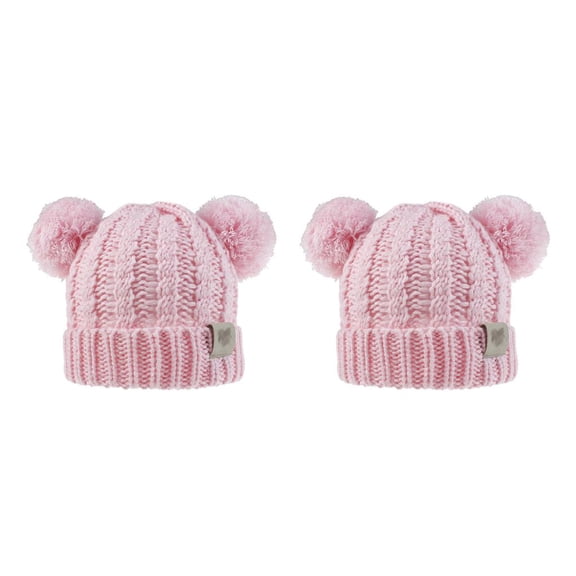 Gorro esponjoso Sonducket pompones bolas Multicolor tejido mixto orejeras plegables para niños