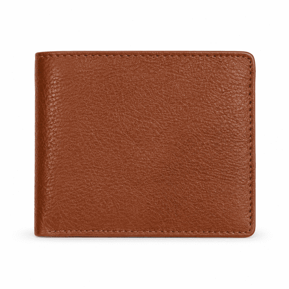 Men’s Leather Bifold Wallet | Slim Textured Wallet with Multiple Card Slots, Cash Compartment & Compact Pocket-Friendly Design | Classic Everyday Wallet for Men