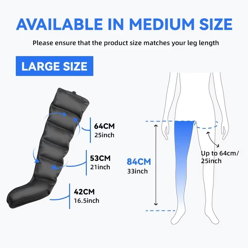 3 Modes Air Compression Massager Leg Foot Boots For Circulation Air Wave Massager Leg Pressure Therapy System Relax ,Easily Operate