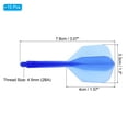 thumbnail image 2 of Uxcell Integrated Dart Shaft and Flights, 15 Pack 2BA Thread Plastic Dart Flights, Blue, 2 of 5