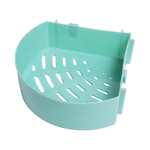 kurtrusly Multifunctional Hanging Shower Organiser – Rust-Proof And Stackable Storage Easy-to-Clean Shower Organiser No Drilling round green 1Set