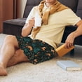 thumbnail image 5 of Kdxio Deers In The Forest Print Mens Sleep Shorts Bottoms Soft Comfy Pajama Wear Pants with Drawstring Pockets, 5 of 5