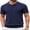 Navy Blue, variant on COOFANDY Mens Golf Polo Shirts Short Sleeve Textured Polo Shirts Slim Fit Button Polo T-Shirt Classic Summer Collared Golf Shirt