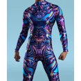thumbnail image 3 of Disfraz Cool Cyber Armour para Hombre, mono de Cosplay, Steampunk, Punk, Halloween, carnaval, fiesta, espectáculos, traje Zentai, 3 of 5