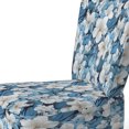 thumbnail image 4 of Designart "Tropical Mirage In Azure" Blue Azure Upholstered Accent Chair - Tropical Arm Chair For Bedroom, 4 of 7