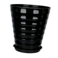 thumbnail image 4 of Ornamento de contenedores de plantas de planta, soporte de plantas, decorativa, maceta de flores moderna para el escritorio de balcón planta interior negro, 4 of 8
