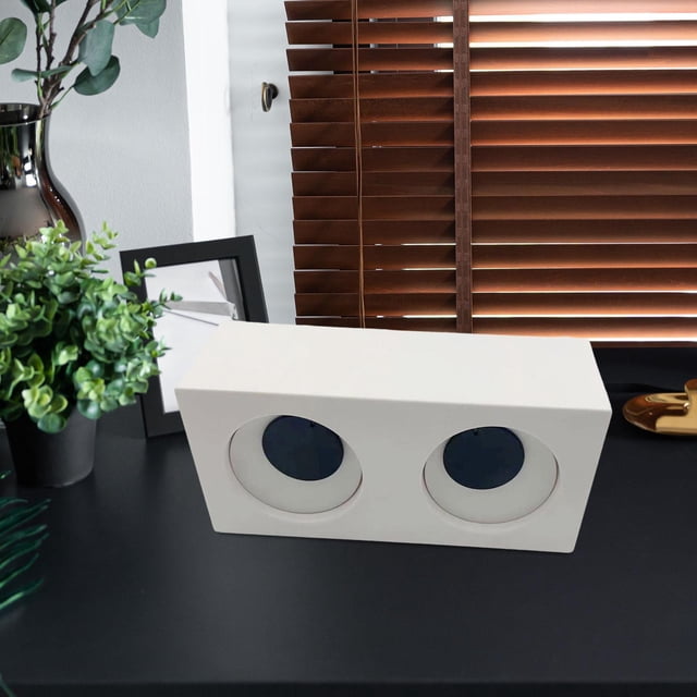 Reloj de escritorio con ojos giratorios, reloj de escritorio para dormitorio, regalo para el hogar, reloj de ojos grandes, de tiempo para hotel, comedor, cocina, guardería,