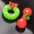 thumbnail image 4 of Juguetes chirriantes para perros, lindos juguetes de peluche para perros pequeños, medianos y grandes, 2 piezas de juguetes para masticar para perros agresivos (barra y dona), 4 of 5