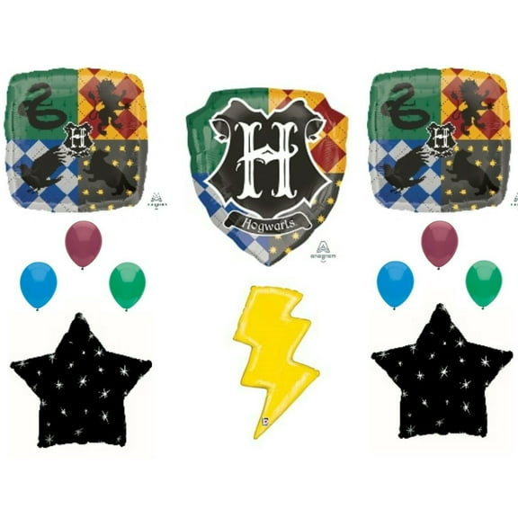 Harry Potter Lightning Bolt Shield Balloons Decoration Party Birthday Hogwarts