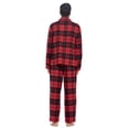 thumbnail image 4 of Ashford & Brooks Mens Flannel Plaid Pajamas Long Pj Set, 4 of 5
