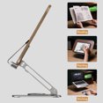 thumbnail image 4 of Bisofice Book Stand,Book Recipe Document Wooden Panel Clips Adjustable Book Document Storybook Cookbook Clips And Adjustable Book Stand Base Wooden Panel With Base Wooden Stand With Base Eryue Lanru, 4 of 6