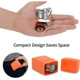 thumbnail image 2 of Backpacking Stove - Portable Camping Stove - Small Backpack Camp Single Burner for Propane Butane Isobutane Fuel Canister - Mini Pocket Rocket Jet Boiler for Hiking & Gas Cooking, 2 of 7