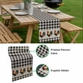 thumbnail image 5 of Black White Plaid Rooster Table Runner - 48 Inch Long, Kitchen Dining Table Runner Dresser Scarves, Vintage Farmhouse Checkered Rustic Farmhouse Decor for Coffee Tables Wedding Party Banquet, 5 of 8