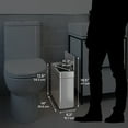thumbnail image 7 of iTouchless 4 Gallon Slim Sensor Trash Can with AbsorbX Odor Control System, Lid Opens Right, 15 Liter Stainless Steel Automatic Wastebasket, Space-Saving Bin for Bathroom, Kitchen, Office, Hotel, 7 of 7