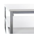 thumbnail image 4 of SAFAVIEH Aliza Glam 2 Tier Square Coffee Table, White/Chrome, 4 of 8