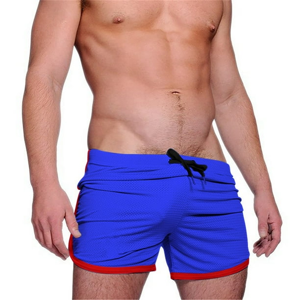 Puntoco Pantalones Cortos Deportivos Para Hombres Pantalones De Playa Malla Informal Fitness Secado Rápido Súper Pantalones Cortos Calzoncillos Boxer Transpirables Azul Xxl,Pantalones Cortos Hombre