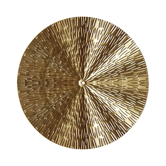 Large D Style Modern Home Creative Straight Wavy Circular Design Iron Art Wall Decoration (24.5*24.5cm)