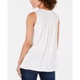 thumbnail image 2 of STYLE & COMPANY $45 Womens New 0219 Ivory Printed Ruffled Tank Casual Top XL B+B, 2 of 3