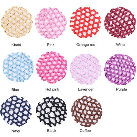 

10pcs Hair Bun Covers Hair Wraps Hair Styling Tools Hair Net Bun Covers Stewardess Hair Accessories