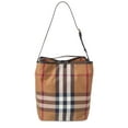 thumbnail image 2 of Burberry Check Canvas & Leather Tote, Brown, 2 of 4