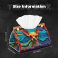 thumbnail image 4 of Kdxio Colorful Textured Chihuahua Print Tissue Box Cover,Modern PU Leather Rectangular Tissue Box Holder for Bathroom Living Room Bedroom Office Desk Car Home, 4 of 6