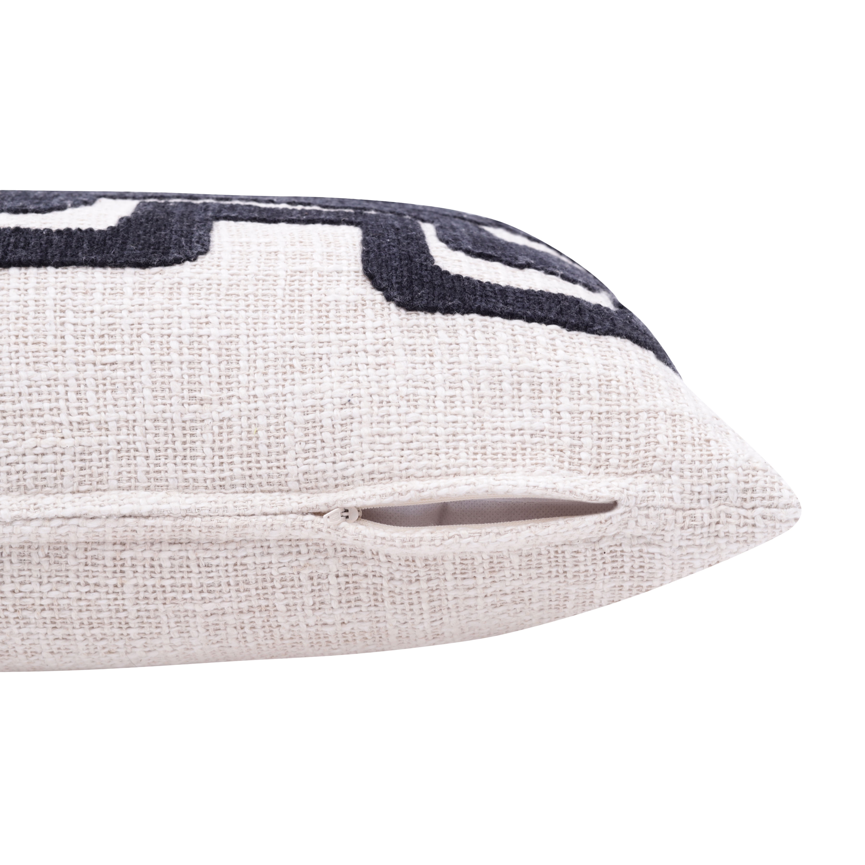 Harlow Hill Stacy Garcia 16" x 24" Onyx/ivory Geometric Cotton Blend Adult Decorative Throw Pillow Cover