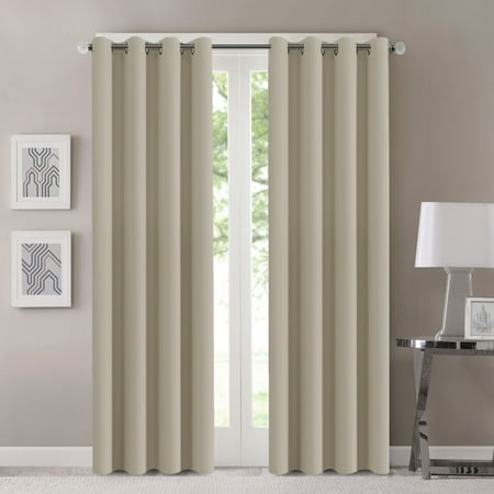 Flamingop Window Treatment Energy Saving Thermal Insulated Solid