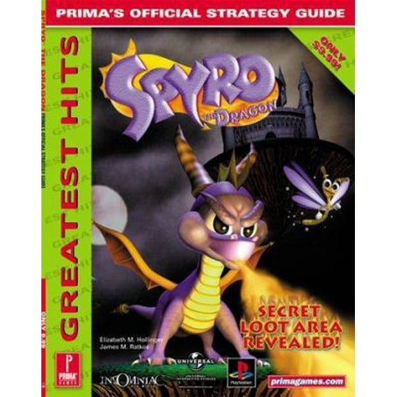 Pre-Owned Spyro the Dragon: Prima's Official Strategy Guide (Paperback) 0761518606 9780761518600