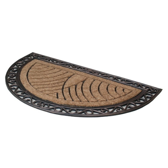 First Impression Half Round Double Outdoor Door Mat