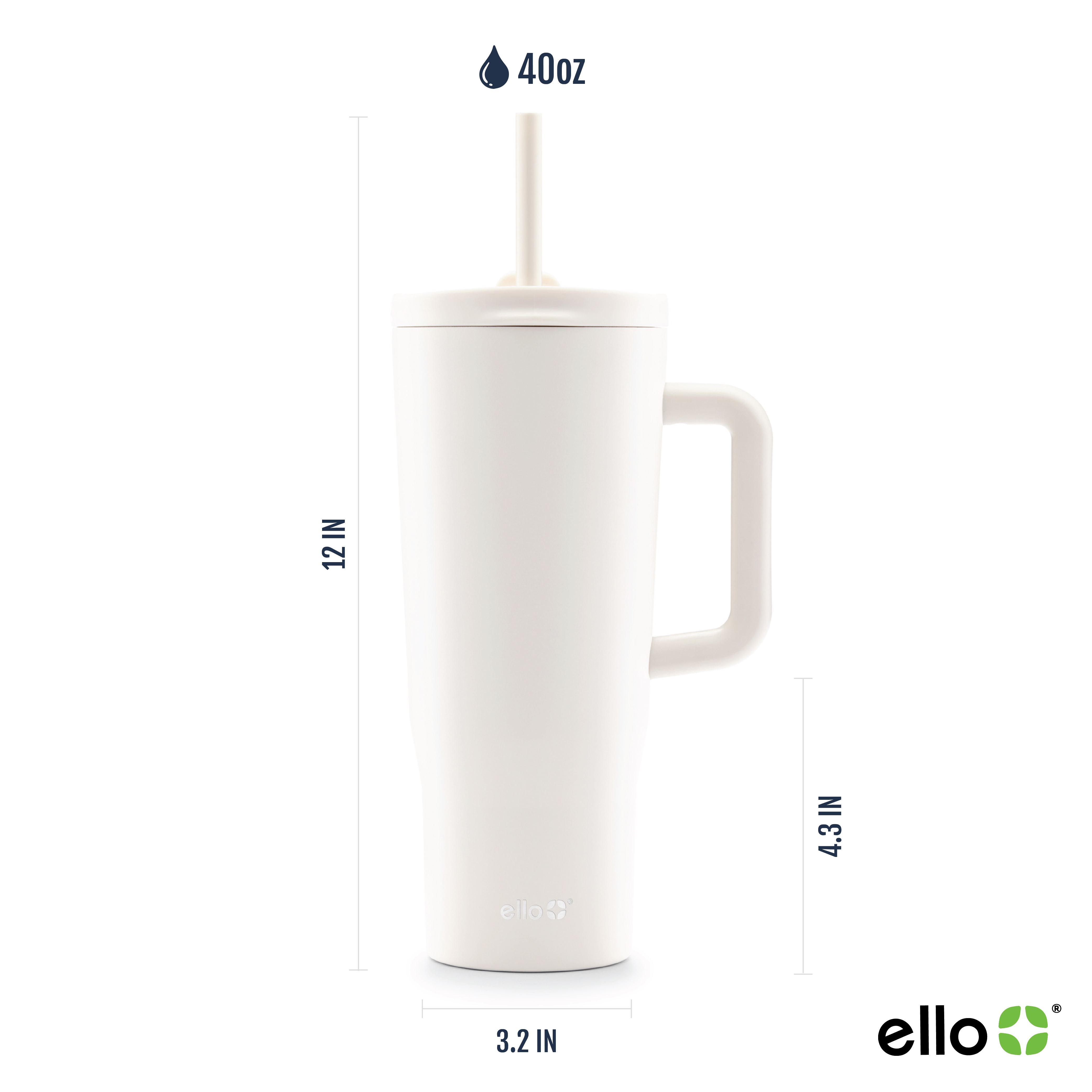 Ello Ultra Clean 40 oz Stainless Steel Tumbler with Handle photo 4