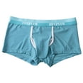 thumbnail image 3 of Sngxgn Men's Underwear Breathable Soft Boxer Briefs Stretch Trunks(Light Blue,M), 3 of 3