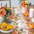 thumbnail image 4 of Orange Thanksgiving Fall Table Runner, Autumn Thanksgiving Kitchen Dining Table Decoration for Home Party Decor 13x36 Inches, 4 of 9