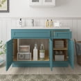 thumbnail image 2 of 48 in. W x 21 in. D x 32.5 in. H Bath Vanity Cabinet without Top in Sea Green, 2 of 4