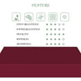 thumbnail image 5 of 60x84 Inch Maroon Rectangle Tablecloths Solid Color Heavy Duty Washable Fabric Table Cloth Waterproof Durable Table Cover for Kitchen Dining Party Buffet Home Picnic Wedding Decor, 5 of 7