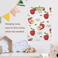 thumbnail image 7 of 12.5"x9" Red Apples Clipboards, Standard A4 Letter Size Nursing Clipboard with Low Profile Metal Clip Decorative Clip Board for Office Supplies,Gold, 7 of 7
