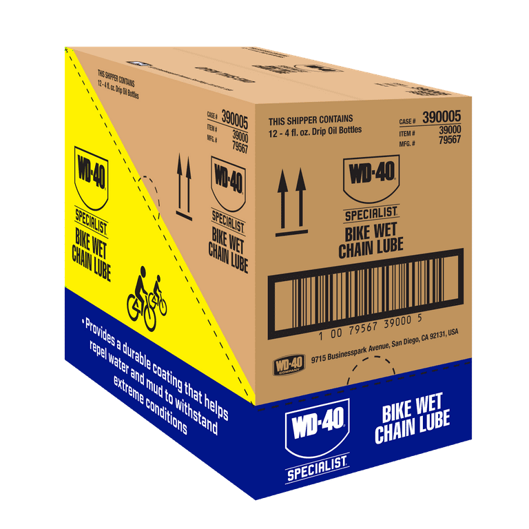 WD-40 BIKE Wet Chain Lube 4 fl oz Water-Repellent Bicycle Lubricant for Muddy and Extreme Conditions - Walmart.com WD-40 BIKE Wet Chain Lube 4 fl oz Water-Repellent Bicycle Lubricant for Muddy and Extreme Conditions - Walmart.com