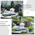 thumbnail image 3 of FONDOTIN 2Pcs White Plastic European Style Round Gazebo Model For Fairy Garden Micro Landscape Decor, 3 of 8